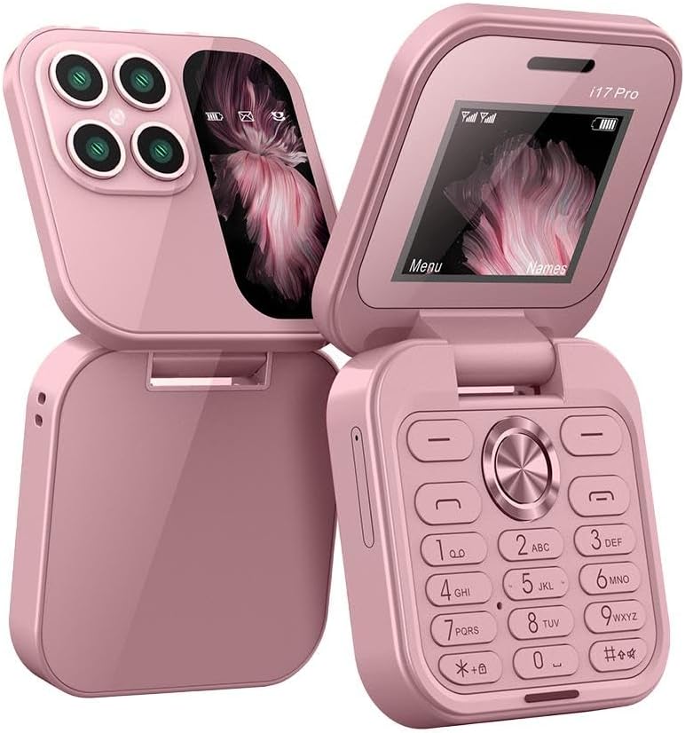i17 PRO Mini Flip Mobile Phone(1 Year Manufacture Warranty)