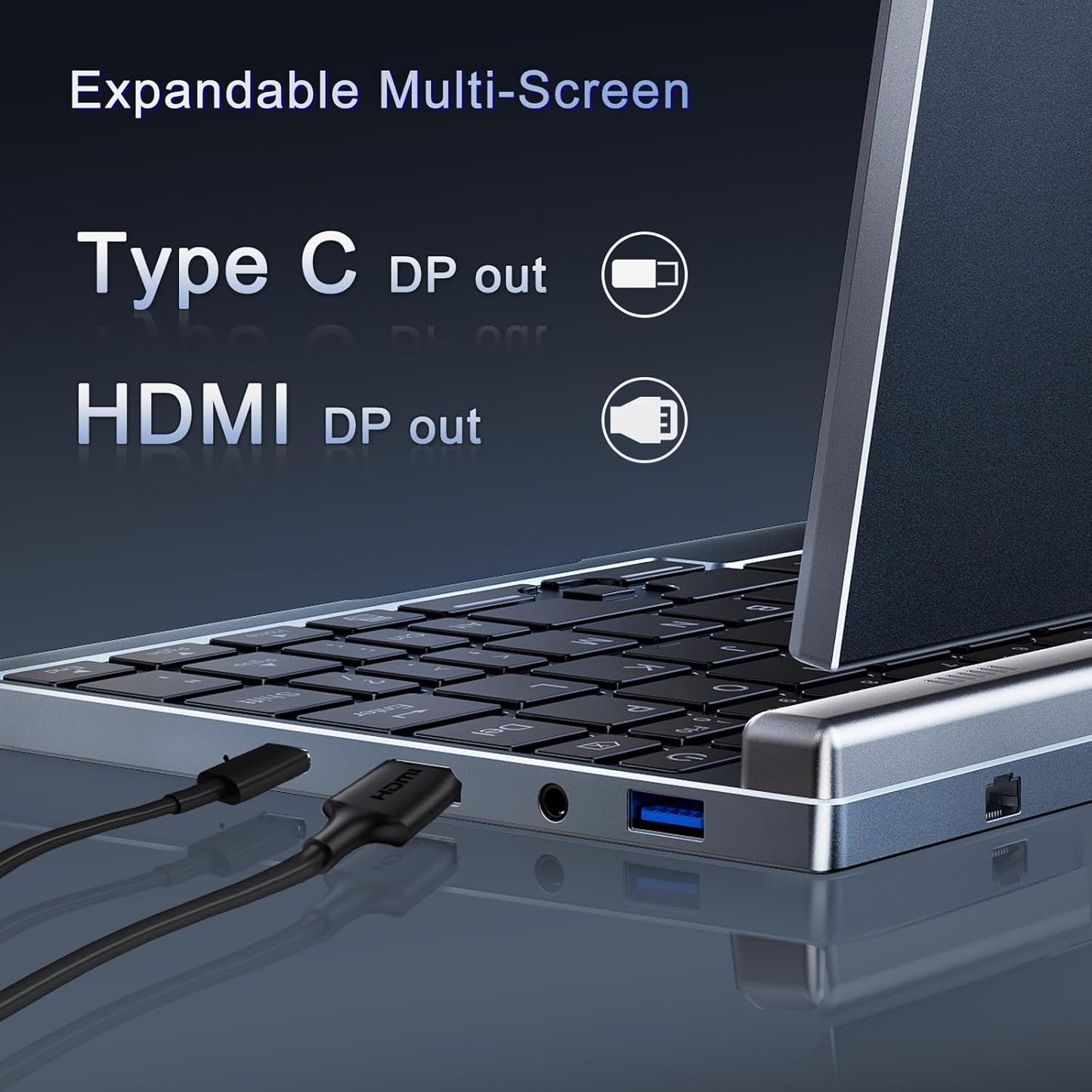 TechRobe Mini Laptop 8" 2-in-1 (2 Year Manufacture Guarantee)
