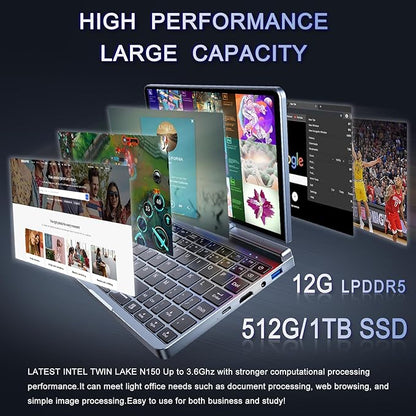 TechRobe Mini Laptop 8" 2-in-1 (2 Year Manufacture Guarantee)