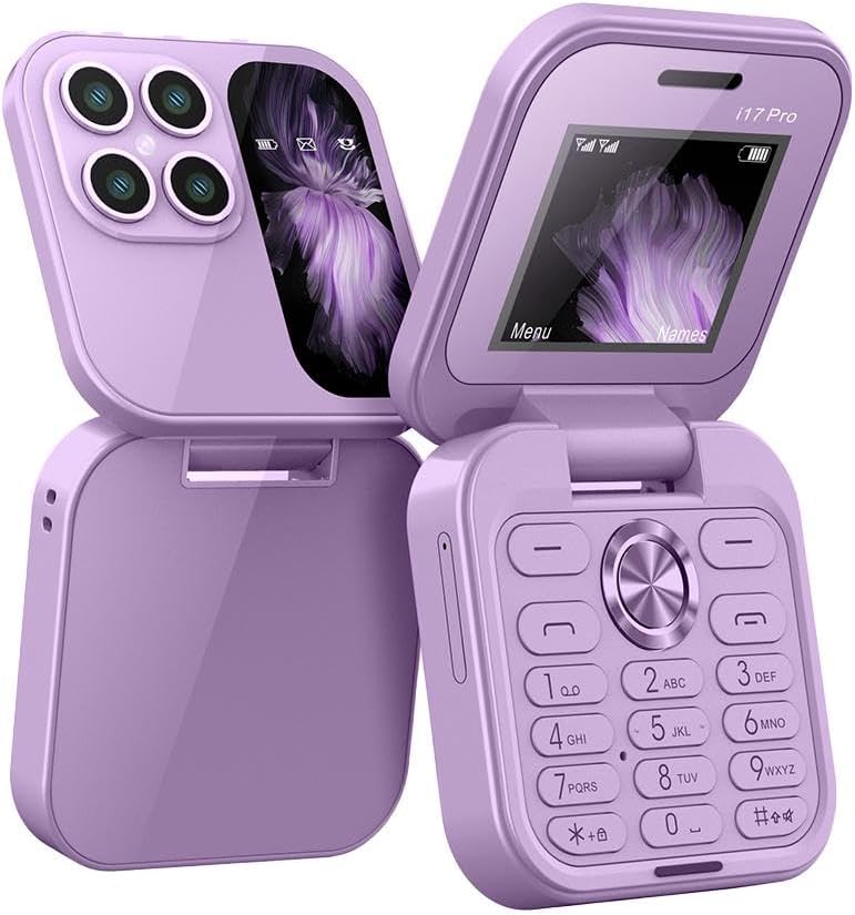 i17 PRO Mini Flip Mobile Phone(1 Year Manufacture Warranty)