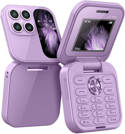 i17 PRO Mini Flip Mobile Phone(1 Year Manufacture Warranty)