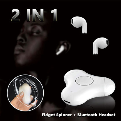 Fidget Spinner Bluetooth Earbuds. (2 Year Manufacture Warranty)