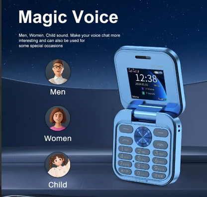 i17 PRO Mini Flip Mobile Phone(1 Year Manufacture Warranty)